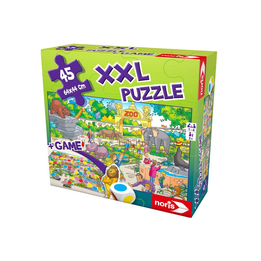Noris XXL Puzzle Zoo 2 in 1 mit Spiel

