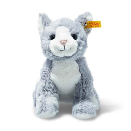 Steiff Soft Cuddly Friends Cat Cassie ledově modrá/bílá, 26 cm