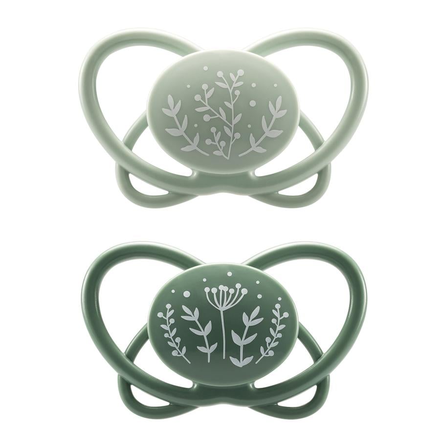 nip ® Soother first momenti "My Butterfly" - verde, silicone, taglia 1 (0-6 mesi