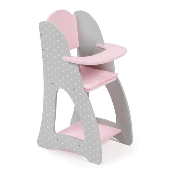 Vysoká židle pro panenky BAYER CHIC 2000 - Puntos grey