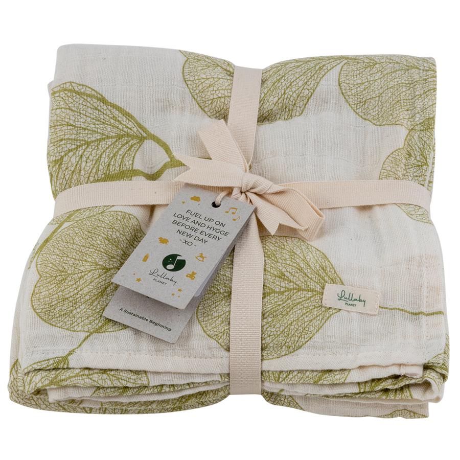 Lullaby Planet Musselin Swaddle Lake Green 120x120cm 