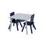 Delta Child ren Juego de mesa y silla de almacenamiento (azul/blanco)