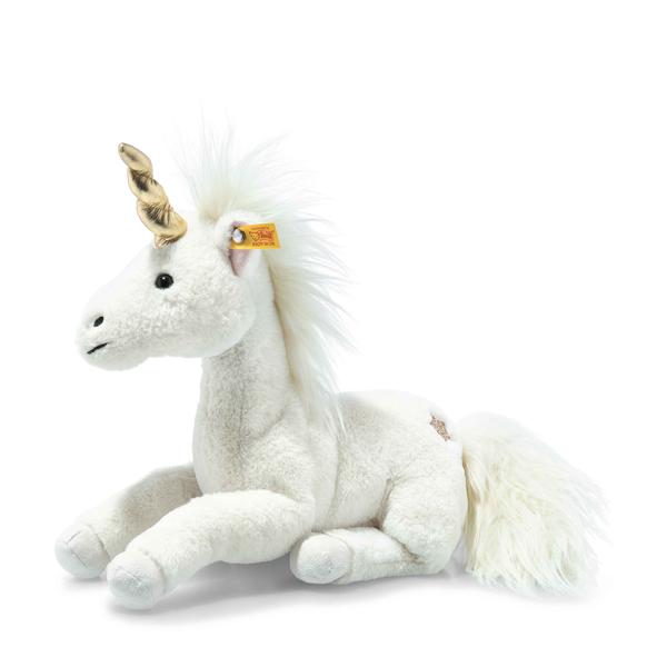 Steiff Mjuk Cuddly Friends Swerve Unicorn Unica vit, 27 cm