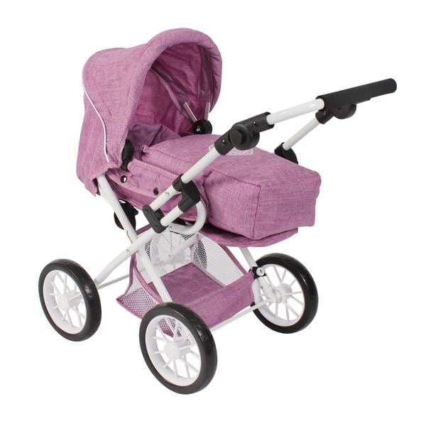 BAYER CHIC 2000 Combi wózek dla lalek LENI Jeans różowy