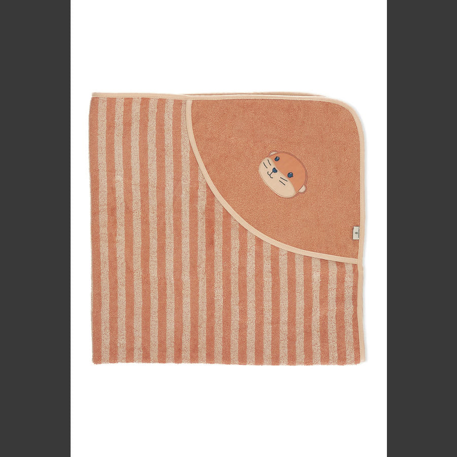 Sterntaler Badehåndklæde med hætte Otti brun 100 x 100 cm 
