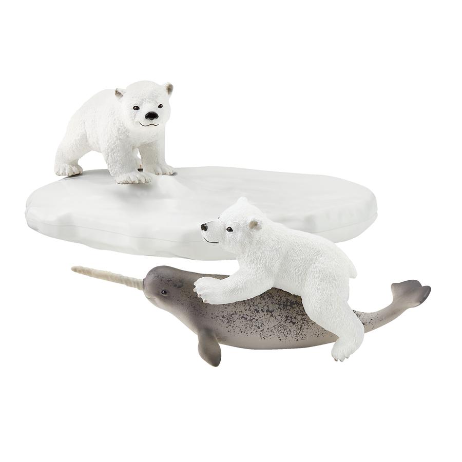 schleich® Figurine glissade en folie des ours polaires Wild Life 42531