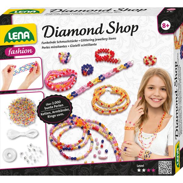 LENA® Kit création bijoux enfant perles Diamond Shop