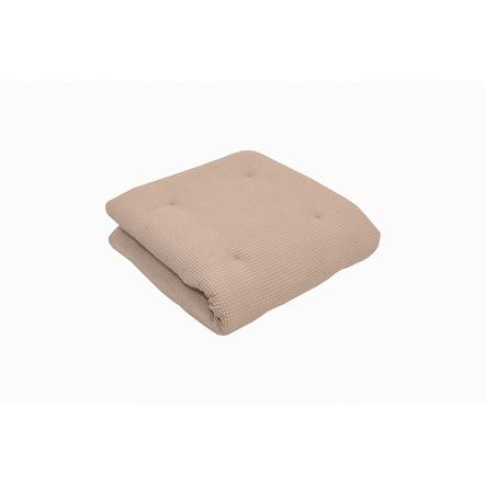 Ullenboom Toddler Blanket &amp; Playpen Pad Waffle Piqué 100X100 cm Sand 