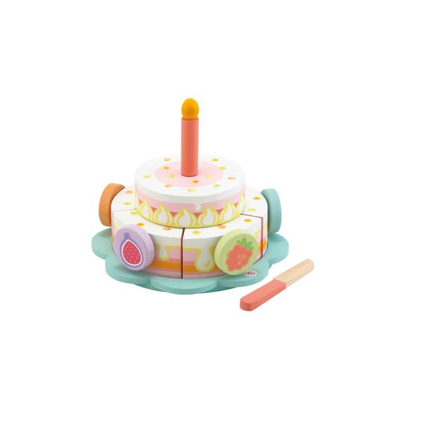 Sevi Spela tårta, tårtset för födelsedagskalas