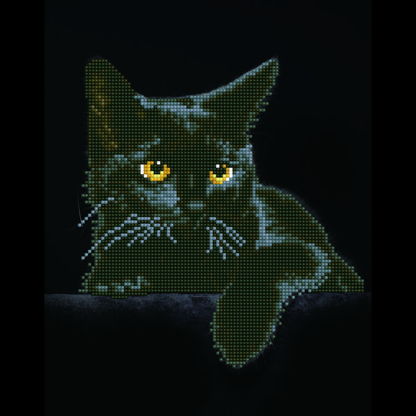 DIAMOND DOTZ® Original Diamond Painting Katze "Midnight Cat"





