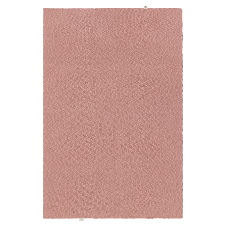 Noppies Decke für das Bettchen Melange knit 100x140 cm Misty Rose