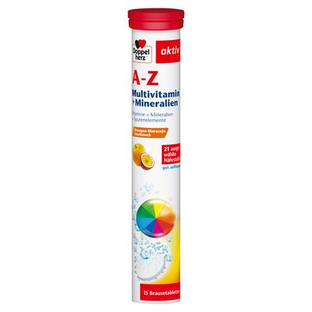 Doppelherz Brausetabletten A-Z Multivitamin + Mineralien, 15 Stück