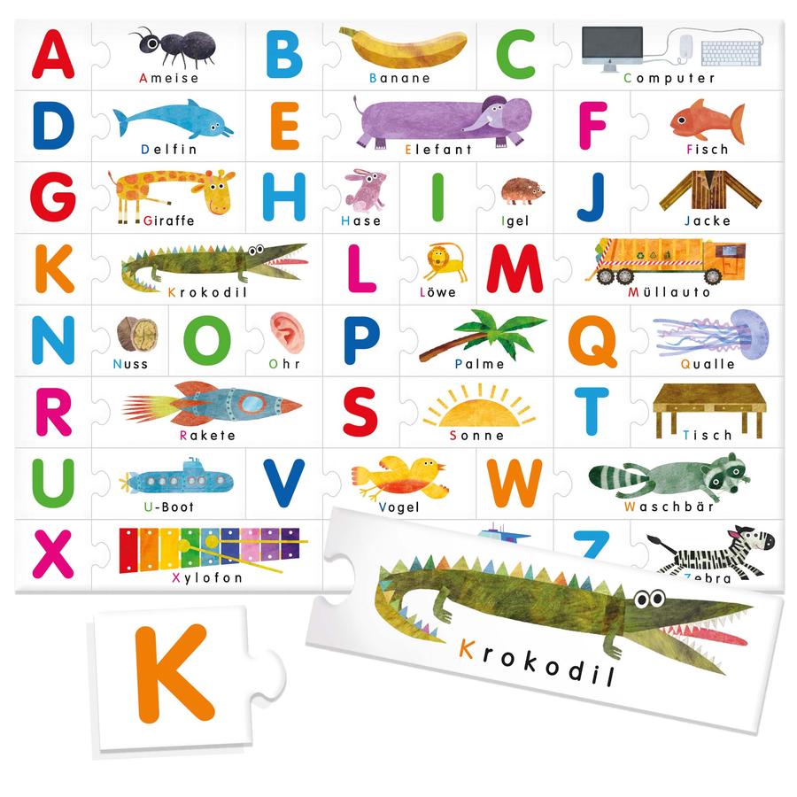 Headu Lernpuzzle Fühl-ABC Montessori
