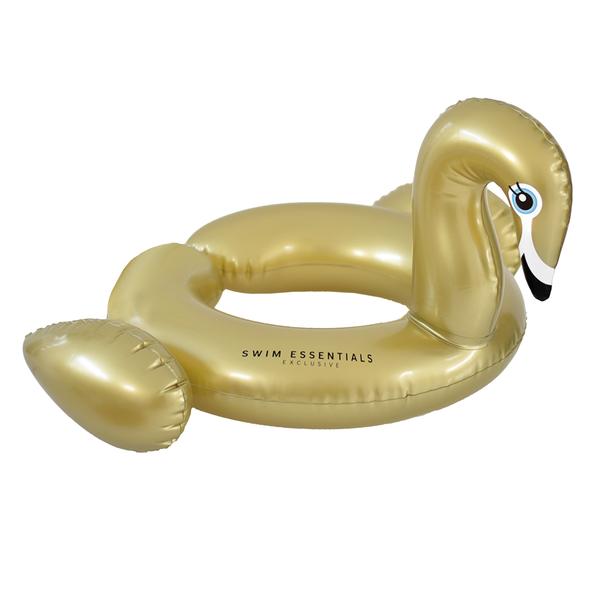 Swim Essentials Aufblasbarer Spaltring Schwan Gold 55 cm