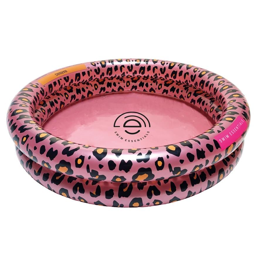 Swim Essentials Printed Baby Pool Rose Gold Leopard 60 cm 2 rings