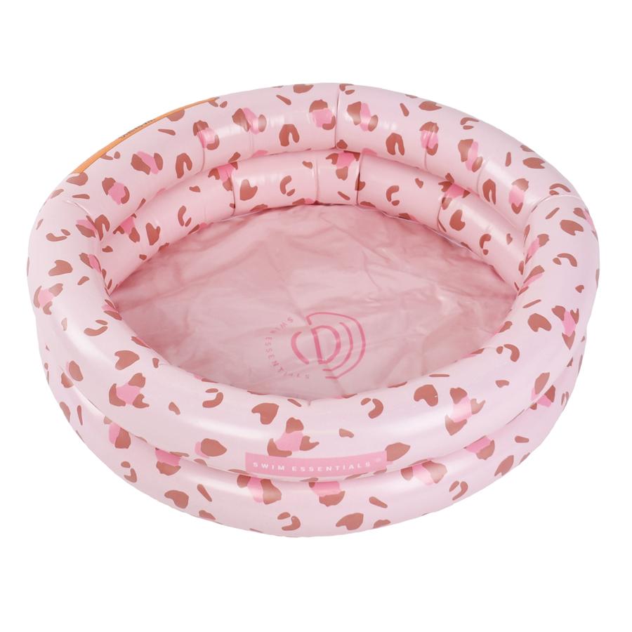 Swim Essentials Printed Baby Pool "Old" Pink Leopard 60 cm 2 rings