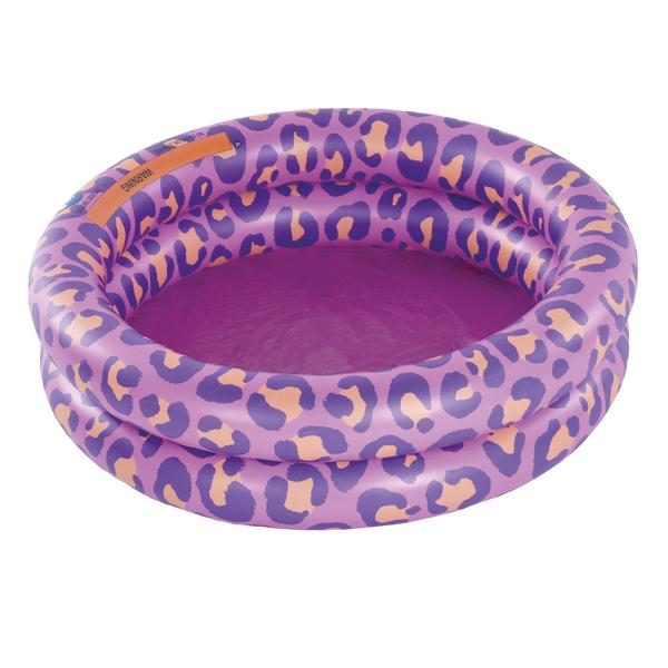 Swim Essentials Printed Baby Pool Purple Leopard 60 cm 2 rings