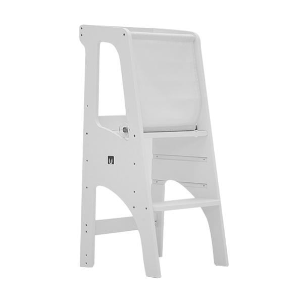 Bianconiglio Kids ® Krzesełko edukacyjne EVO biały z zabezpieczeniem przed wypadnięciem KidSafe