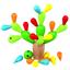 Bino Farverigt balancespil i træ, kaktus  