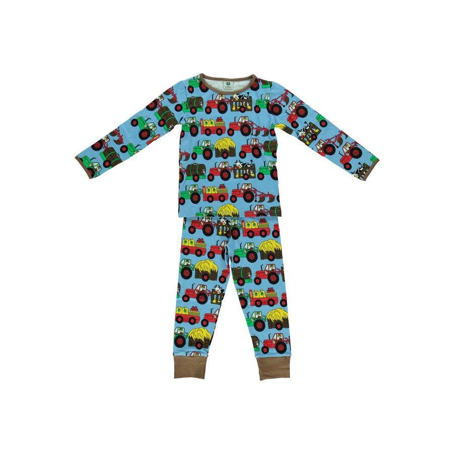 Smafolk Pyjama mit Traktor blue grotto