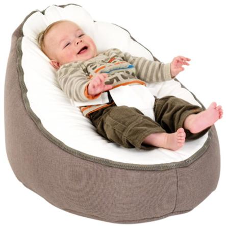 Monde De L Enfant Baby Bean Bag Fauteuil Carnet Avec 2 Housses Harnais Bleu Blanc Garcons Maison