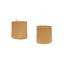 Kids Concept ® Cajas de almacenamiento redondas de tela, marrón 