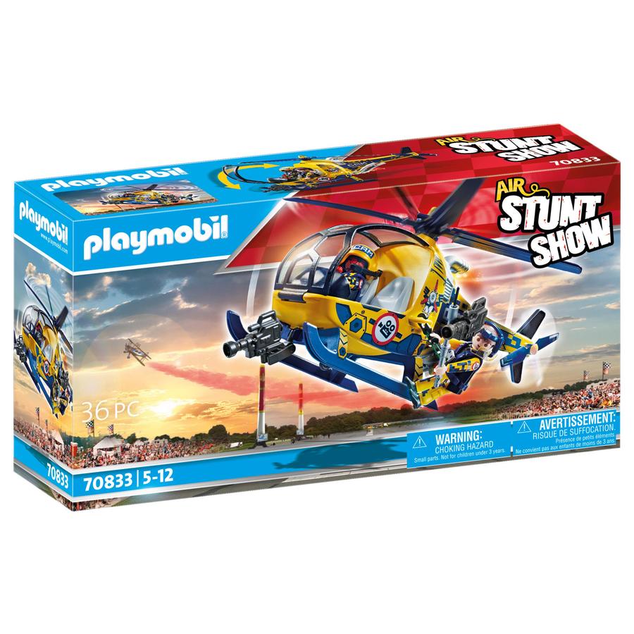  Playmobil  Lucht Stuntshow Filmploeg Helikopter