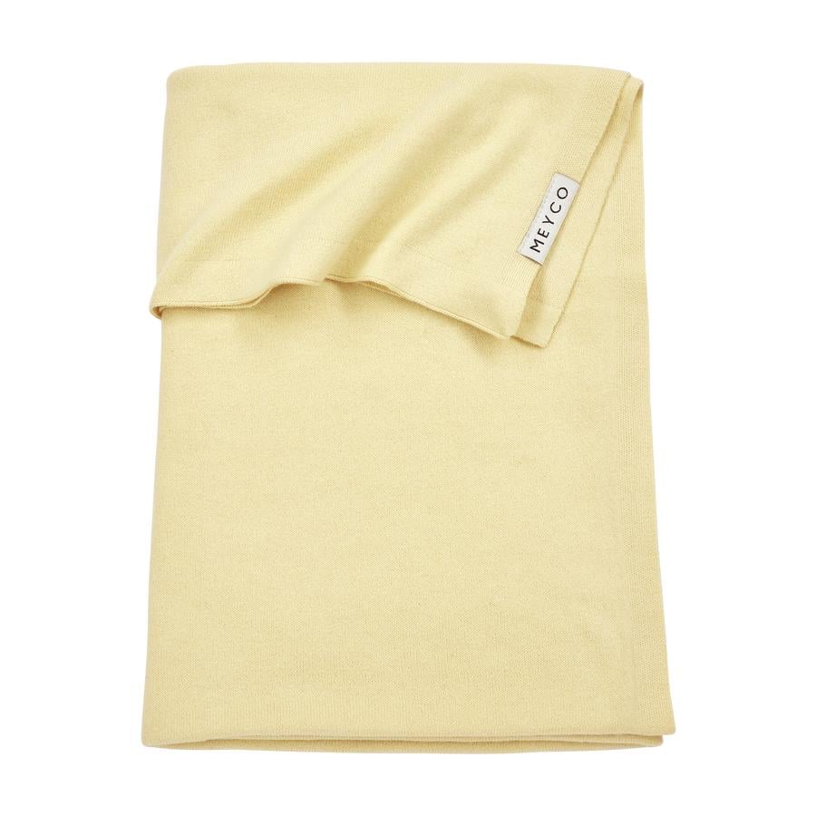 Meyco Dětská deka Knit Basic Soft yellow 75 x 100 cm