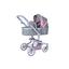 knorr® toys Puppenwagen Boonk - Star grey