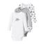 name it Pitkähihainen bodysuit 3-pack Silver Sconce