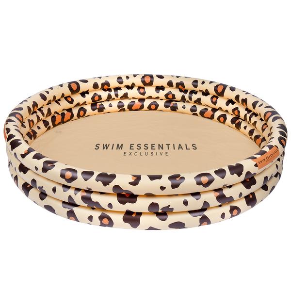 Swim Essentials Oppblåsbart basseng Beige Panther Print Ø 150 cm