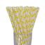 Luxentu Papier-Trinkhalme Gepunktet 19.7 cm 100er Set gelb