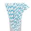 Luxentu Papier-Trinkhalme Gepunktet mit Knick 19.7 cm 100er Set hellblau