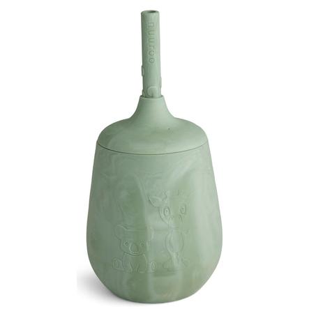 Nuuroo Vaso con pajita Adita 230ml, Light Green Mix