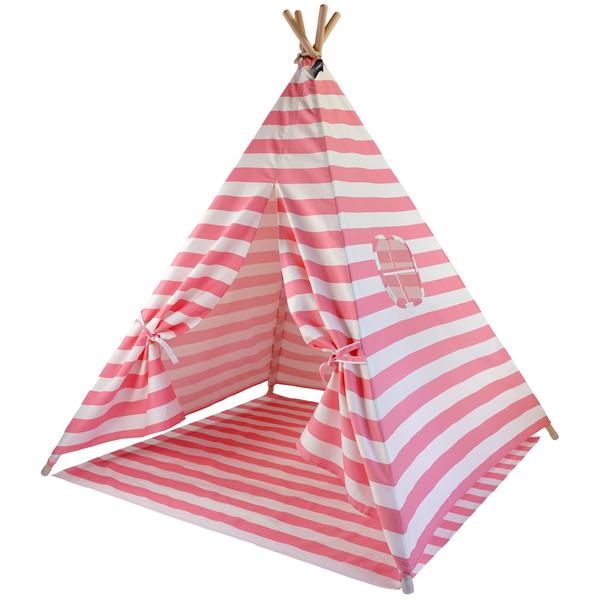 Hej Loenne Lasten teltta, vaaleanpunainen-valkoinen