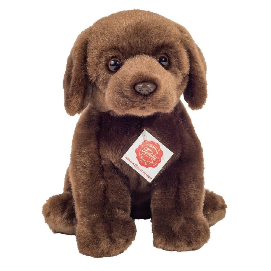 Teddy HERMANN® Labrador sitzend dunkelbraun 25 cm
