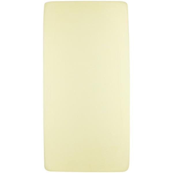 Meyco Jersey fitted laken vugge Soft Yellow 40 x 80/90 cm