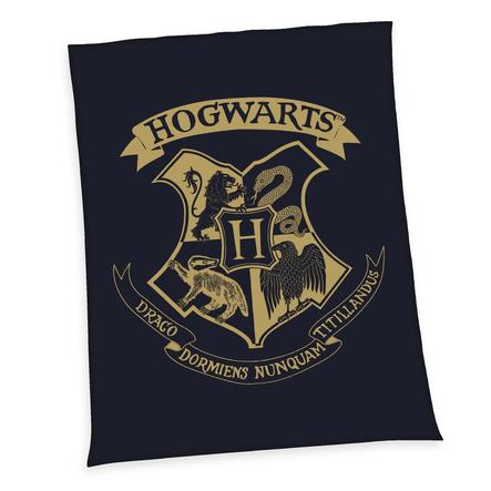 HERDING Fleecová deka Wellsoft Harry Potter Bradavice 150 x 200 cm