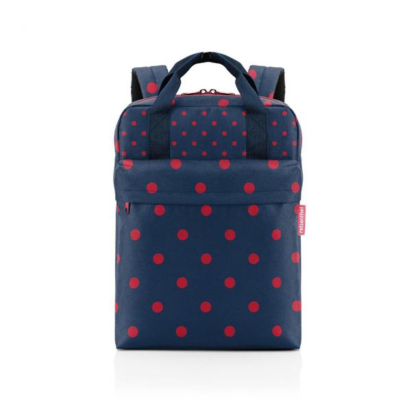 reisenthel ®allday backpack M blandade prickar röd