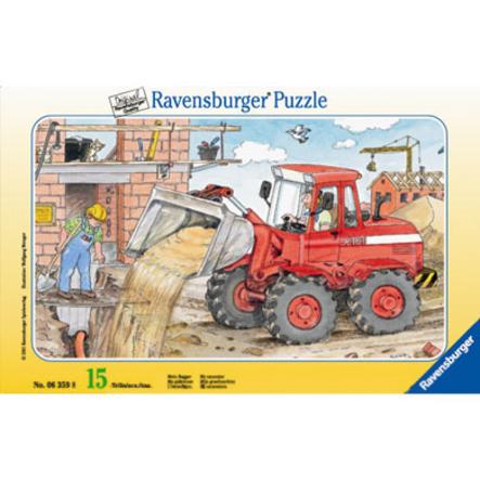 Ravensburger Rahmenpuzzle - Mein Bagger 15 Teile