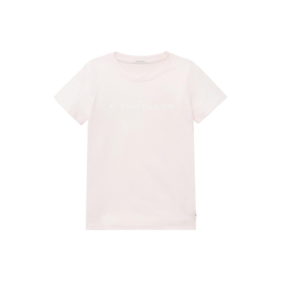 TOM TAILOR T-shirt Logo Print Candy Cotton Rose