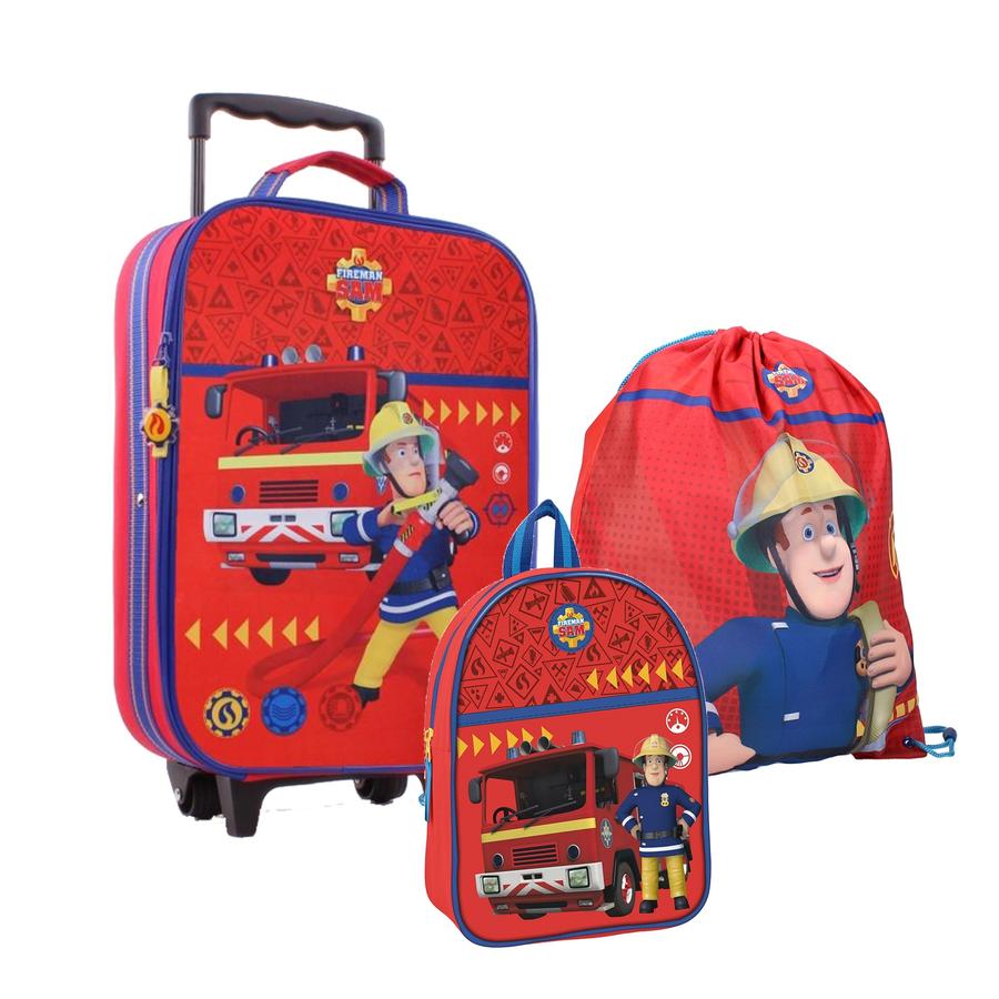 Vadobag Ensemble valise trolley sacs enfant Sam le pompier Ready Steady Rescue