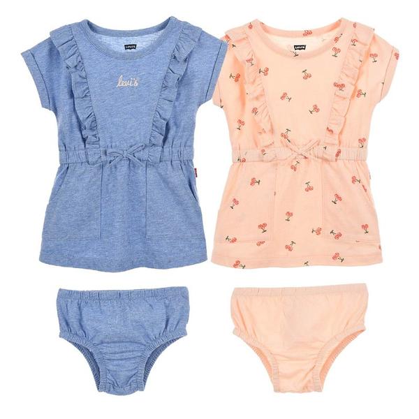 Levi's® Kids Knit Dress Twin Pack pale peach 