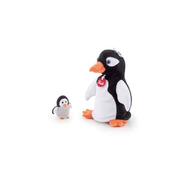Trudi Marionetten Handpop Pinguïn met Baby (Maat S)