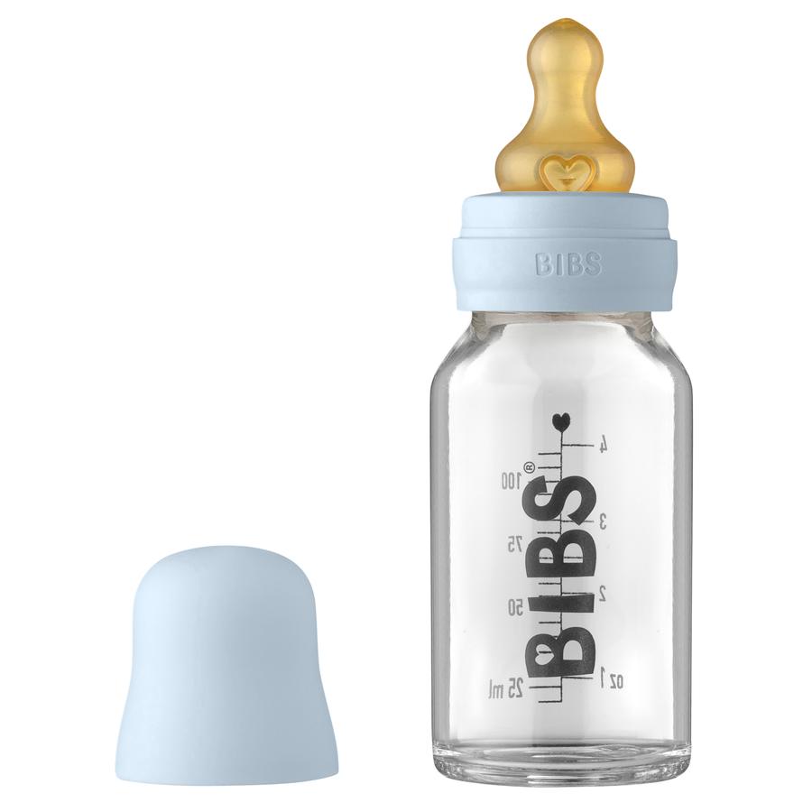 BIBS Babyflaske Komplett sett 110 ml, Babyblå