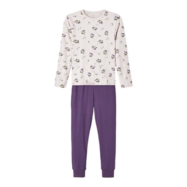 name it Pyjama 2-delig Grijs Lila