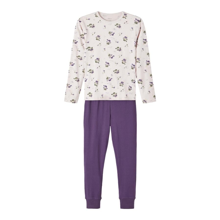 name it Pyjama 2-delig Grijs Lila