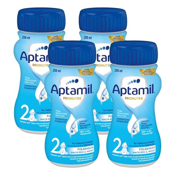 Aptamil Folgemilch 2 Pronutra 4x 200ml nach dem 6. Monat