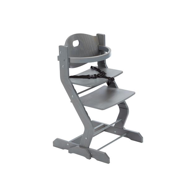 tiSsi® Jídelní židlička s bezpečnostním madlem šedá
