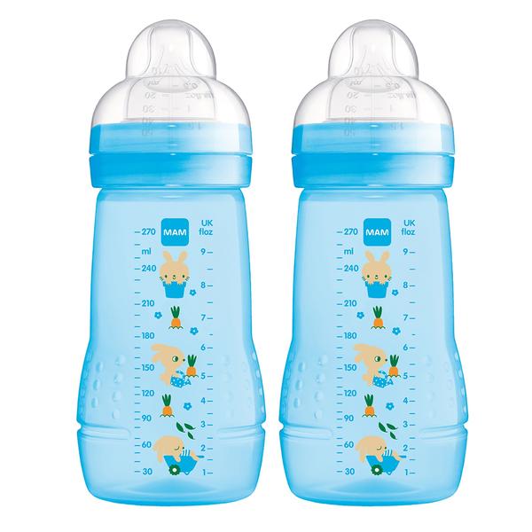 MAM Babyflasche Easy Active™ 270 ml, Hase im Doppelpack
